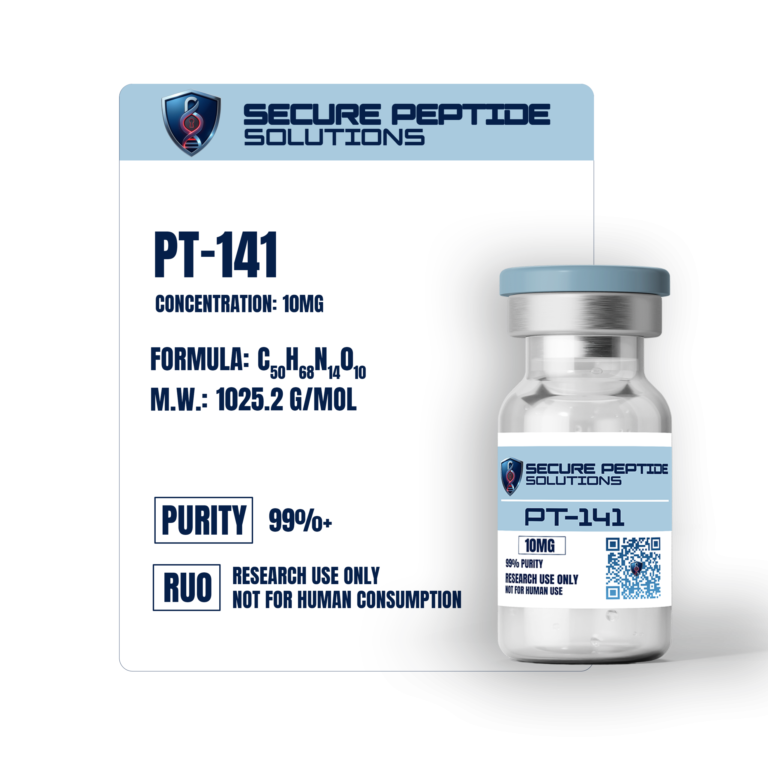 PT-141 (Bremelanotide) – Melanocortin Agonist – 10MG - Image 2