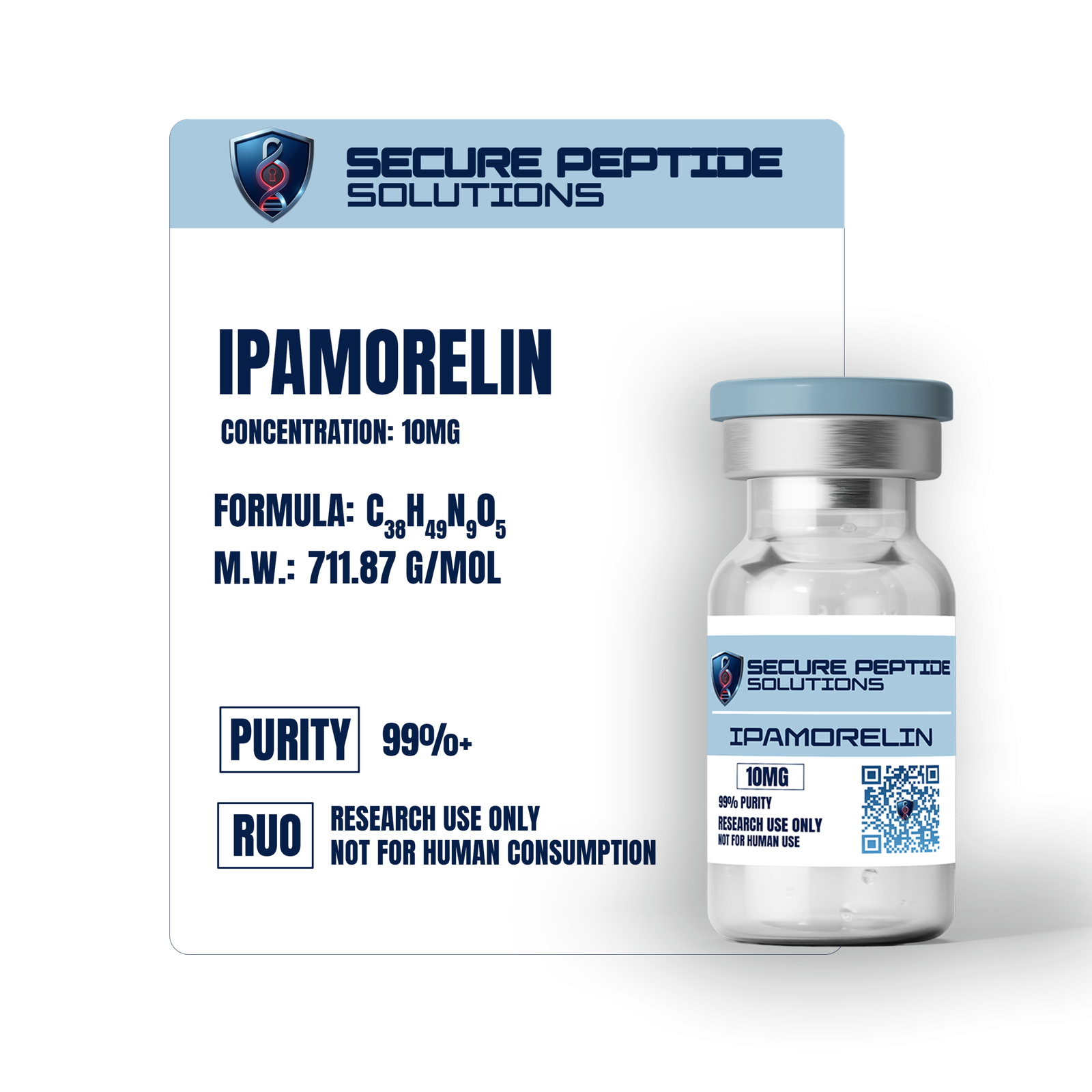 Ipamorelin – Lyophilized Peptide - Image 2